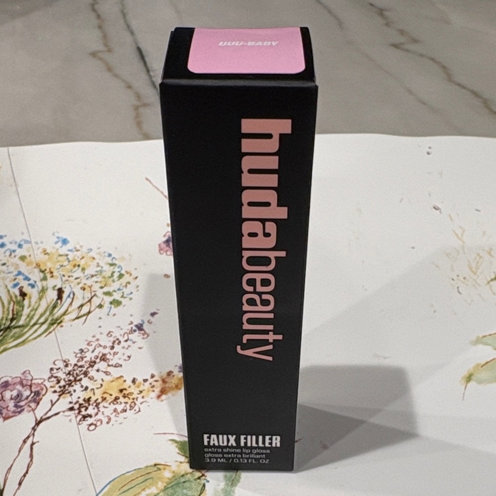 Huda Beauty Faux Filler Extra Shine Lip Gloss in UUU-Baby